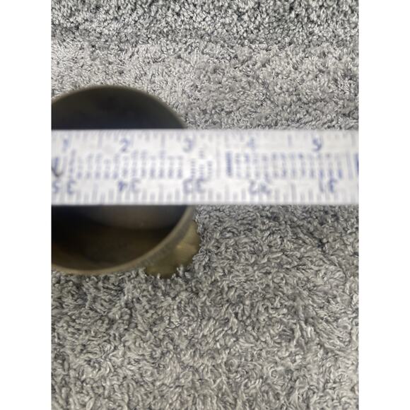 Vintage Emblem of Saudi Arabia Engraved Sabres & Palm Trees Brass Wine Goblet - Picture 6 of 12